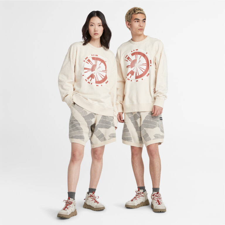 TimberlandｘEarthkeepers® by Raeburn 圖案長袖圓領上衣
