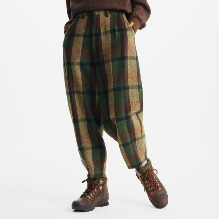 Tokyo Design Collective All Gender Wide Cropped Yarn Dye Pants