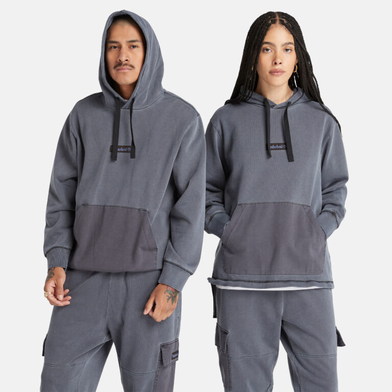All Gender Mixed Media Garment Dye Hoodie