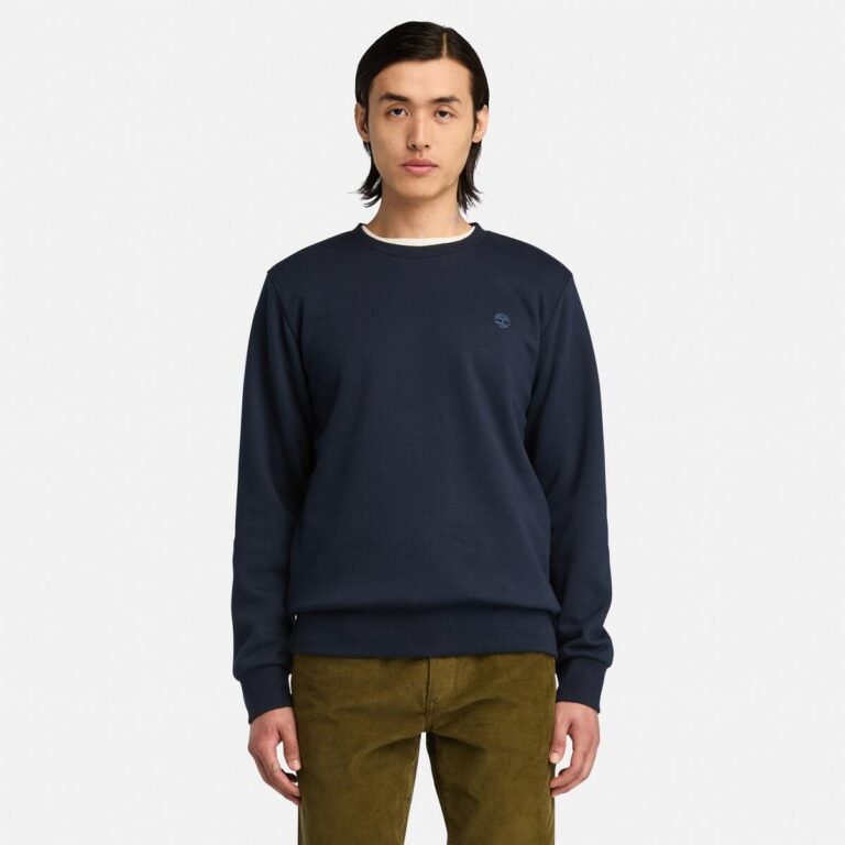 Men’s Oyster River Chest Logo Brushback Crew Neck