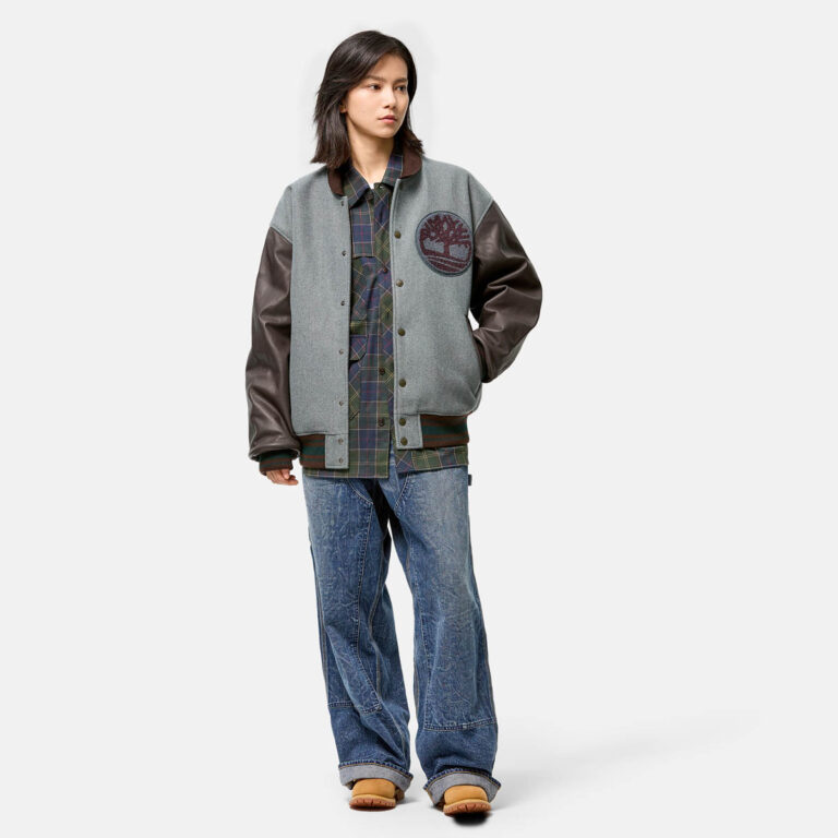 Timberland® Tokyo Design CollectiveCord All Gender Varsity Jacket (Coming soon)