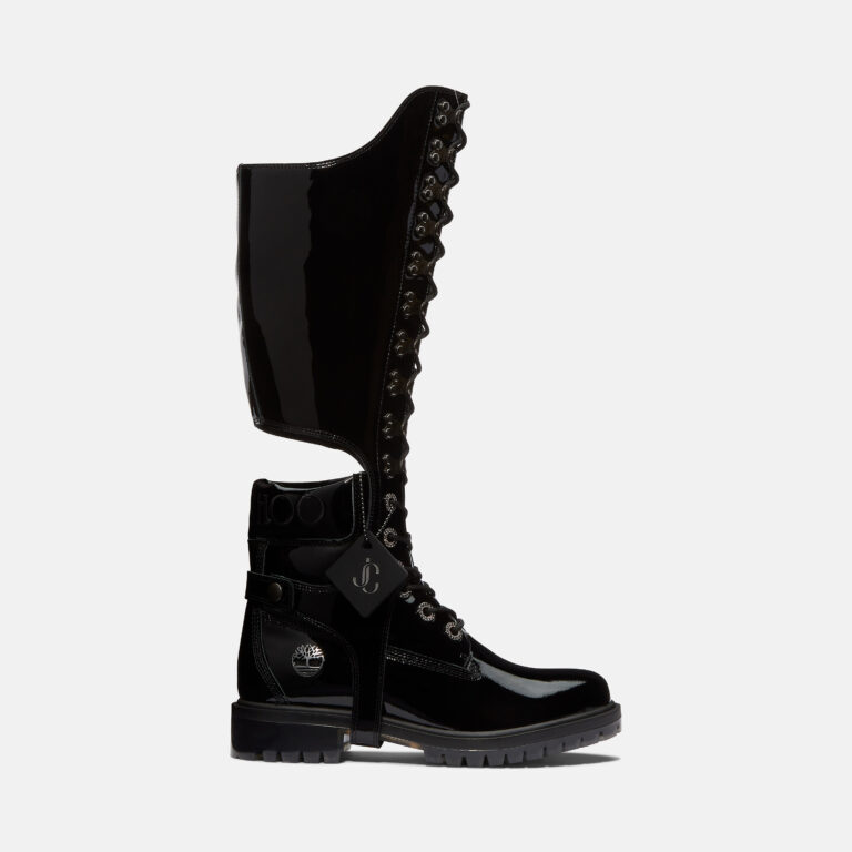 Women’s Timberland® x Jimmy Choo 6-Inch Patent-Leather Boot with Removable Knee-High Harness