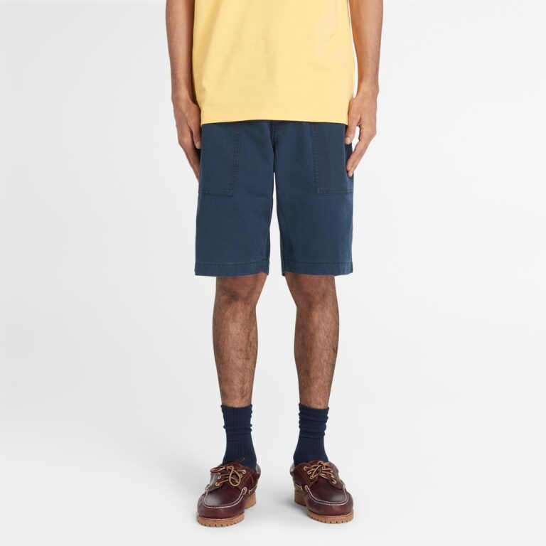 Men’s Washed Canvas Stretch Fatigue Short