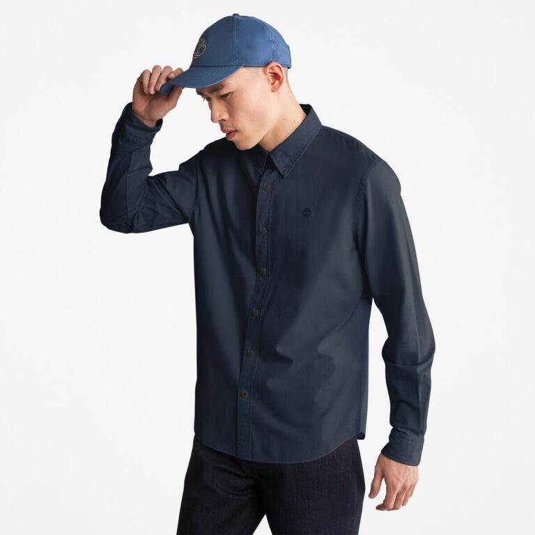 Men’s Saco River Solid Poplin Shirt