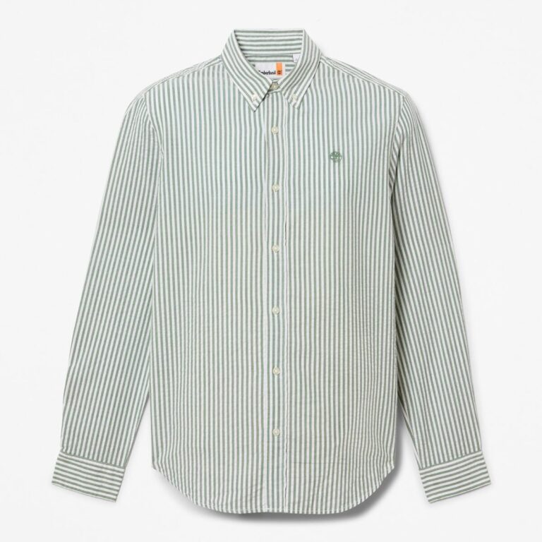 男款條紋長袖襯衫