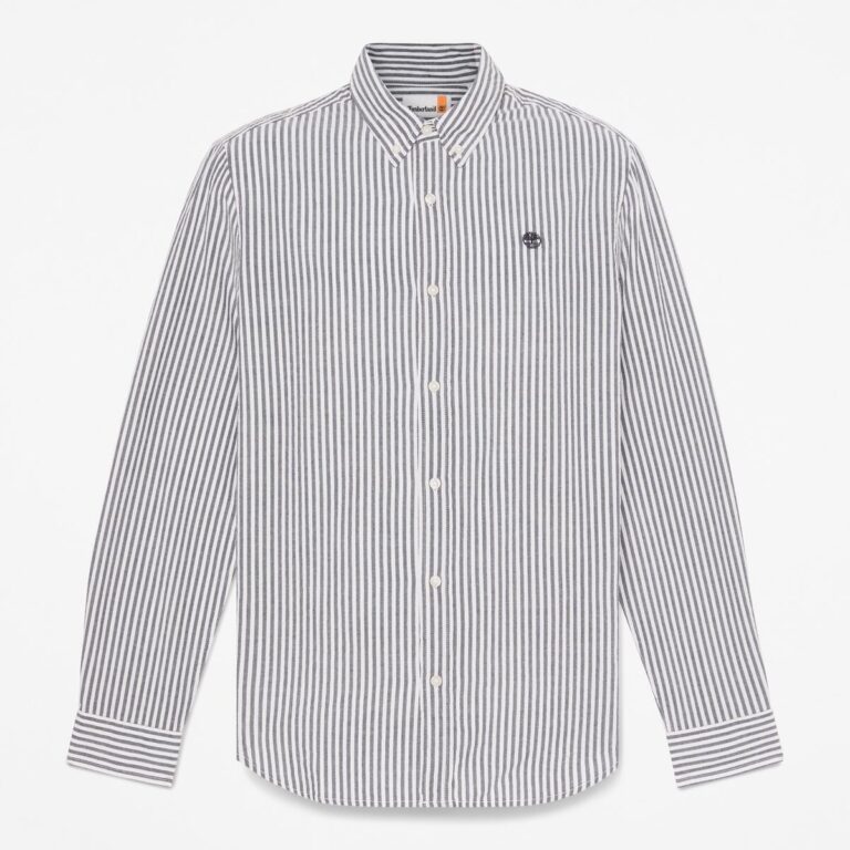 男款條紋長袖襯衫